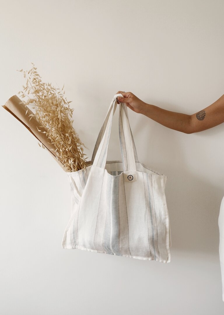 CANVAS BAG WITH STRIPS