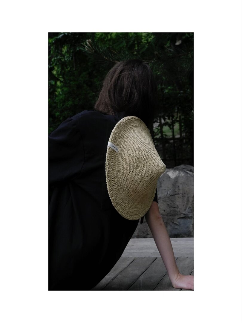 PRE ORDER/BEIGE ASIAN CONICAL HAT 