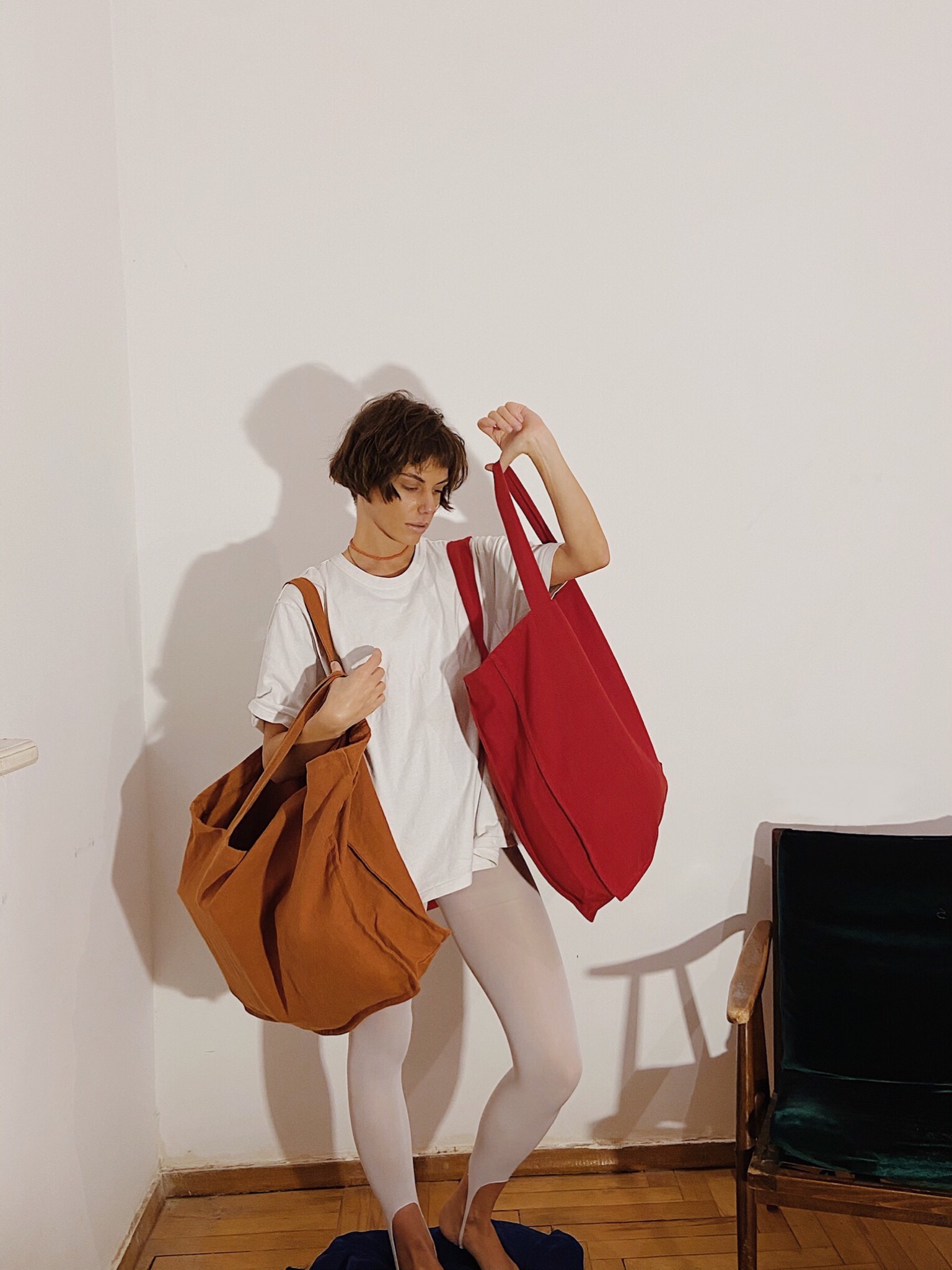 CANVAS RED BAG